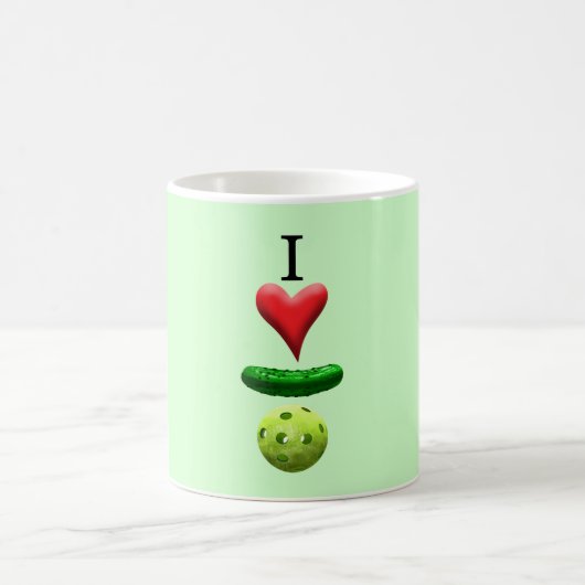 Ik hou van Pickleball - Groen - Koffiemok (Center)