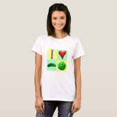 Ik hou van Pickleball - Groen - T-shirt (Voorkant volledig)