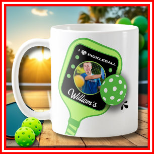 Ik hou van Pickleball Groene Paddle Lieve Sport FO Koffiemok