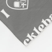 Ik hou van Pickleball Heart Retro Fleece Deken (Hoek)