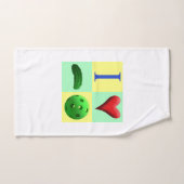 Ik hou van Pickleball Logo - Groen - Sweat Towel Handdoek (Handdoek)