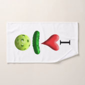Ik hou van Pickleball Logo - Sweat Towel Handdoek (Handdoek)