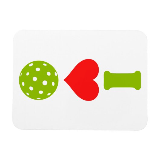 Ik hou van pickleball magneet (Horizontaal)