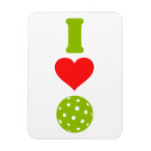 Ik hou van pickleball magneet (Verticaal)