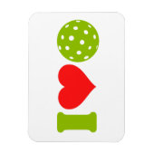 Ik hou van pickleball magneet (Verticaal)