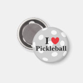 "Ik hou van pickleball" magneet (Voorkant / Achterkant)