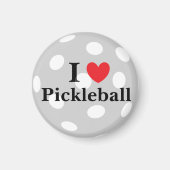 "Ik hou van pickleball" magneet (Voorkant)