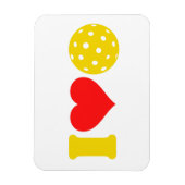 Ik hou van pickleball magneet (Verticaal)