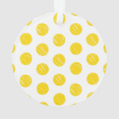 IK HOU VAN PICKLEBALL Modern Geel Sportplezier Ornament (achterkant)