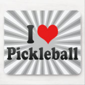 Ik hou van Pickleball Muismat (Voorkant)