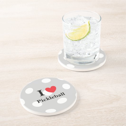 "Ik hou van Pickleball" Onderzetter (Zijkant)