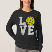 Ik hou van Pickleball Paddleball Pickleball Player T-shirt (Voorkant)