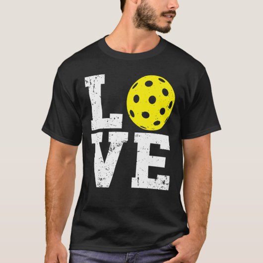 Ik hou van Pickleball Paddleball Pickleball Player T-shirt (Voorkant)