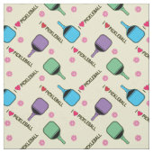 Ik hou van pickleball pastel geel stof (Swatch)