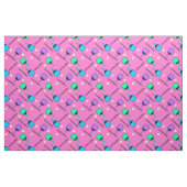Ik hou van pickleball pastelroze stof (Fat Quarter)