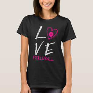 Ik hou van Pickleball Pickleball Speler Pickle Ba T-shirt