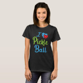 Ik hou van Pickleball Pickleball T-shirt (Voorkant volledig)