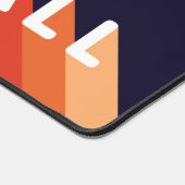 Ik hou van Pickleball Rainbow Retro Bureaumat (Hoek)