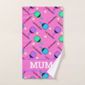 Ik hou van Pickleball roze Handdoek (Handdoek)
