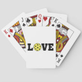Ik hou van Pickleball Speelkaarten (Achterkant)