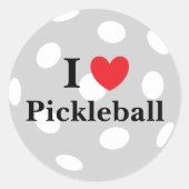 "Ik hou van pickleball" Stickers (Voorkant)