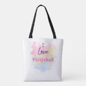 Ik hou van Pickleball Tote Bag (Achterkant)