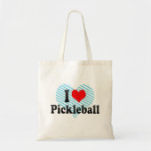 Ik hou van Pickleball Tote Bag (Voorkant)