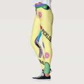 Ik hou van Pickleball yellow (XL tegelgrootte) Leggings (Links)