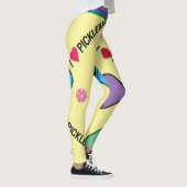 Ik hou van Pickleball yellow (XL tegelgrootte) Leggings (Rechts)