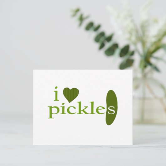 Ik hou van Pickles Briefkaart (Staand voorkant)
