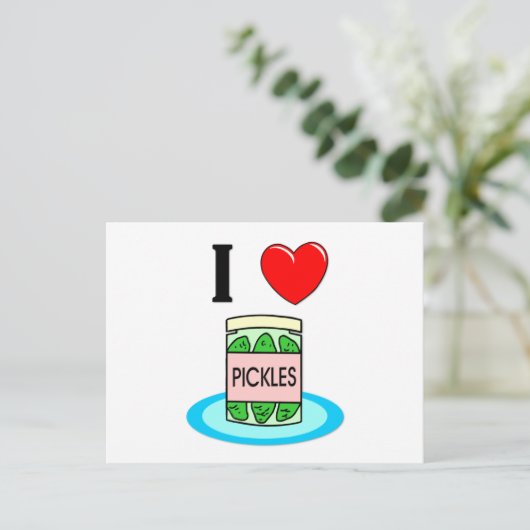 Ik hou van Pickles Briefkaart (Staand voorkant)