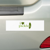 Ik hou van Pickles Bumpersticker (Op auto)