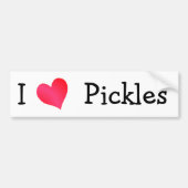 Ik hou van Pickles Bumpersticker (Voorkant)