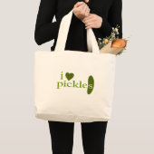 Ik hou van Pickles Grote Tote Bag (Voorkant (product))