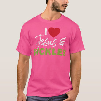 Ik hou van Pickles & Jesus Pickle Vegetable Farmin T-shirt