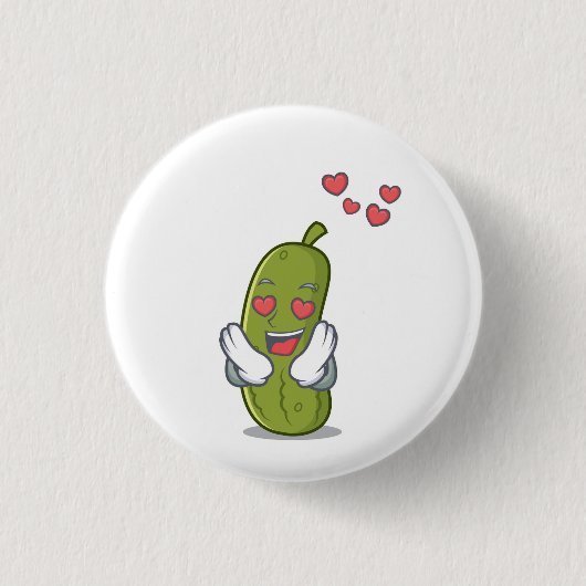 Ik hou van Pickles Ronde Button 3,2 Cm (Voorkant)