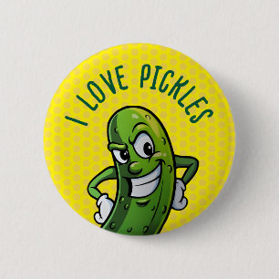 Ik hou van Pickles Ronde Button 5,7 Cm