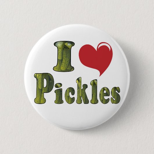Ik hou van Pickles Ronde Button 5,7 Cm (Voorkant)
