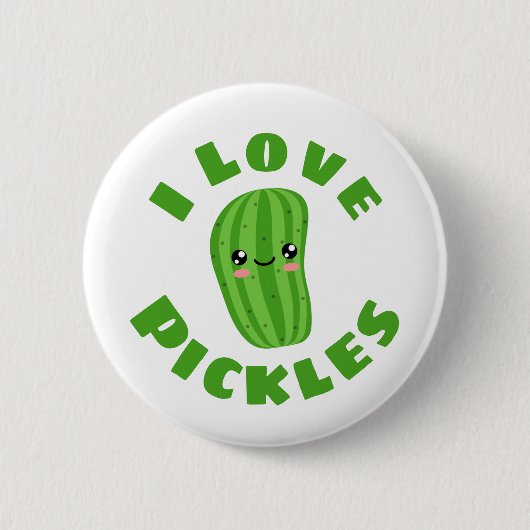 Ik hou van Pickles Ronde Button 5,7 Cm (Voorkant)