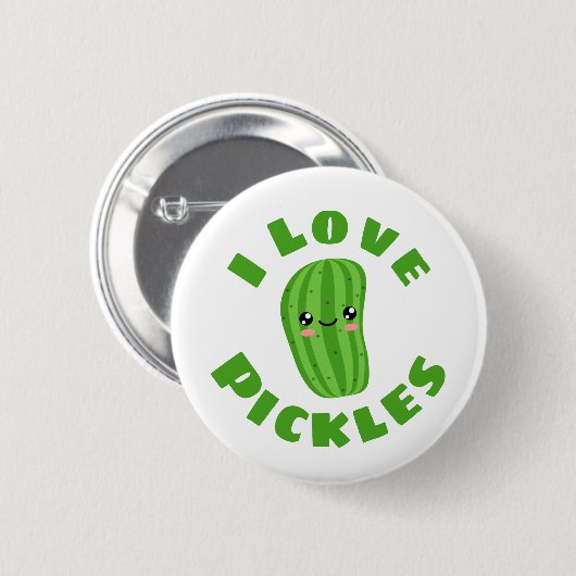 Ik hou van Pickles Ronde Button 5,7 Cm (Voorkant /achterkant)