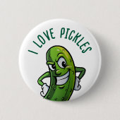 Ik hou van Pickles Ronde Button 5,7 Cm (Voorkant)