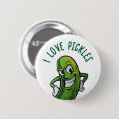 Ik hou van Pickles Ronde Button 5,7 Cm (Voorkant /achterkant)