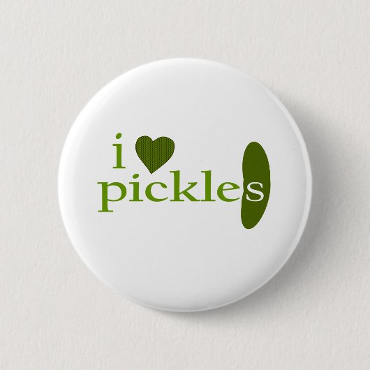 Ik hou van Pickles Ronde Button 5,7 Cm (Voorkant)