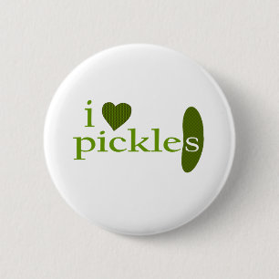 Ik hou van Pickles Ronde Button 5,7 Cm