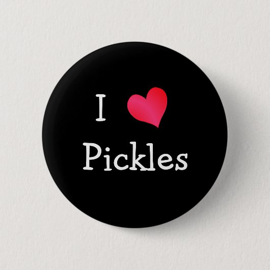 Ik hou van Pickles Ronde Button 5,7 Cm (Voorkant)
