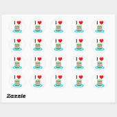 Ik hou van Pickles Ronde Sticker (Vel)