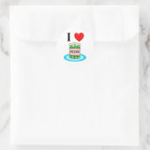 Ik hou van Pickles Ronde Sticker (Tas)