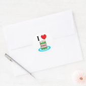 Ik hou van Pickles Ronde Sticker (Envelop)