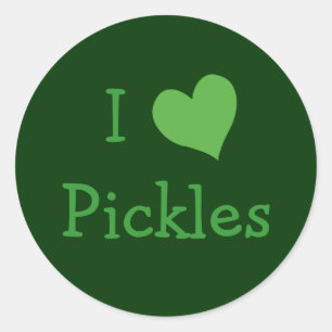 Ik hou van Pickles Ronde Sticker