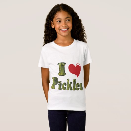 Ik hou van Pickles T-shirt (Voorkant volledig)